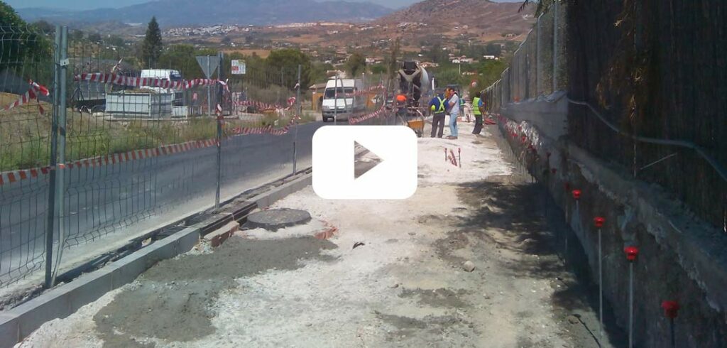 Obras de la segunda fase del Camino de Coín