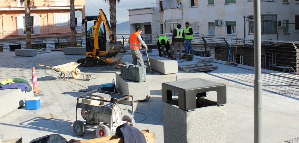 Obras en la Plaza de la Legión