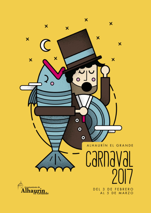 Cartel del Carnaval de Alhaurín el Grande 2017
