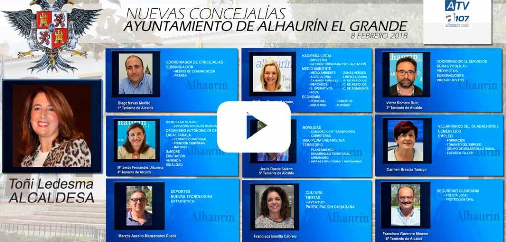 Reorganización del equipo de gobierno del Ayuntamiento de Alhaurín el Grande