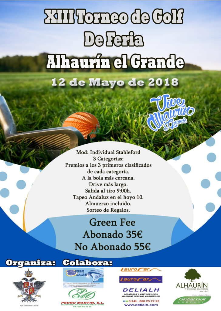 El plazo de inscripción para el XIII Torneo de Golf de Feria de Alhaurín el Grande sigue abierto