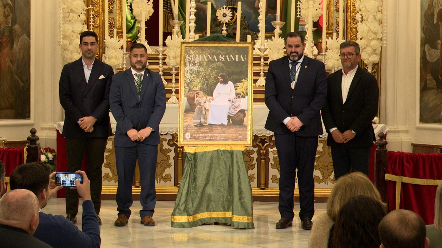 Presentación del cartel de la Semana Santa 2026 de la Cofradía de la Santa Vera Cruz