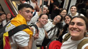 Los jóvenes alhaurinos con el Papa León XIV (visita Madrid 2026)