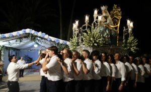 Primera misa de triduo y segundo traslado de Plaza Alta al barrio San Isidro | Virgen de Gracia 2026